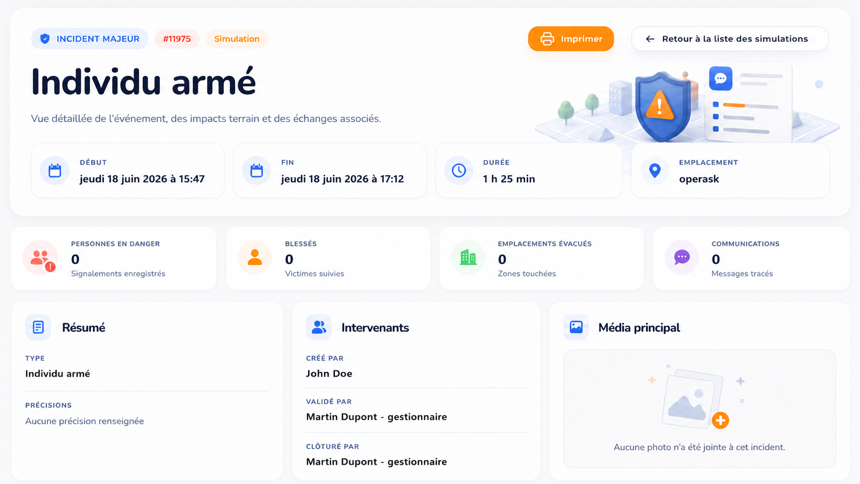 capture — rapport horodaté